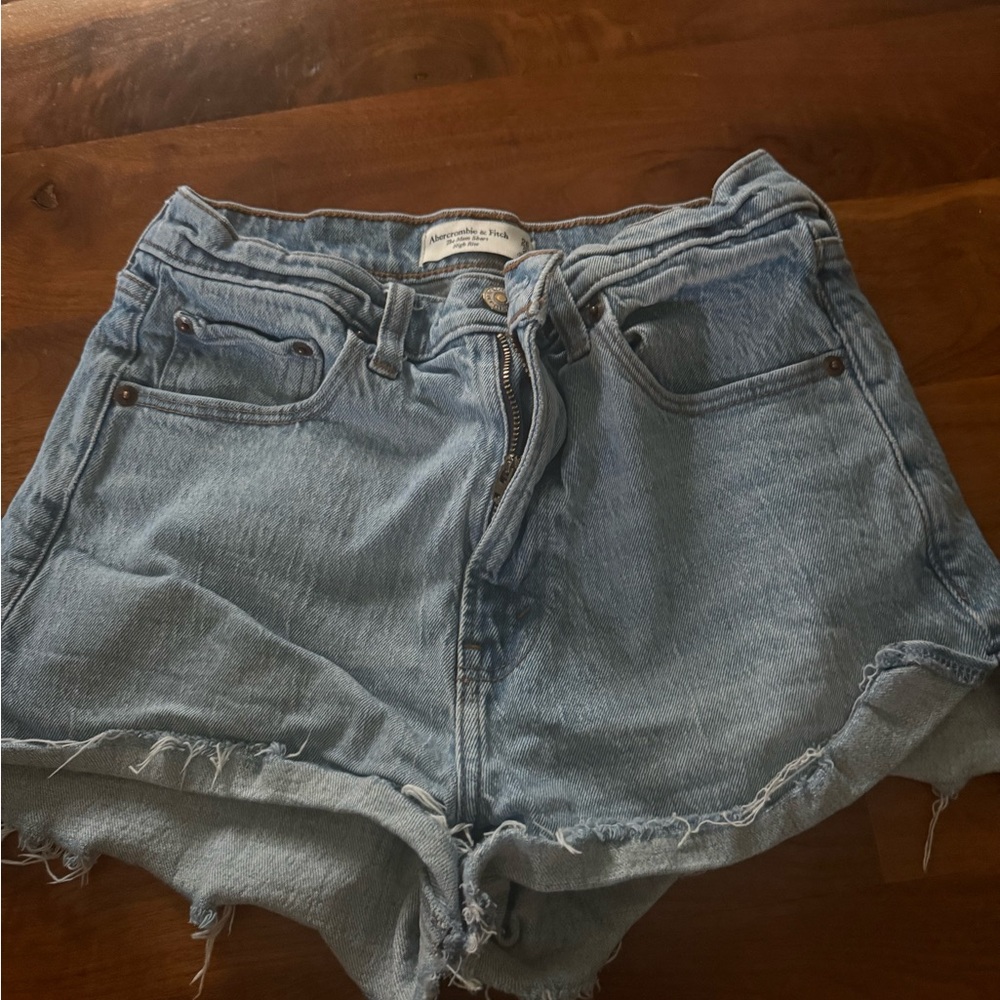 Abercrombie & Fitch Light Blue Jean Shorts